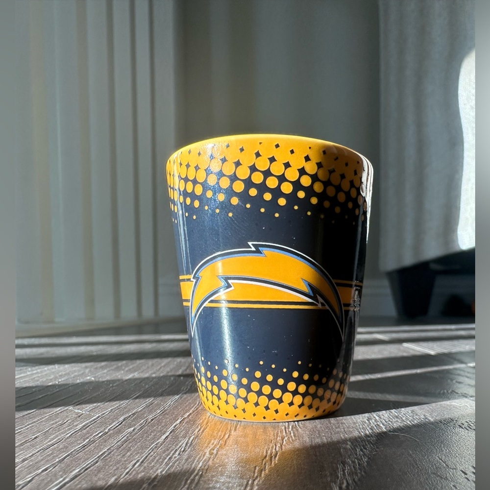 Chargers Yellow and Navy Shot Glass